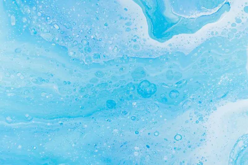 blue water foam