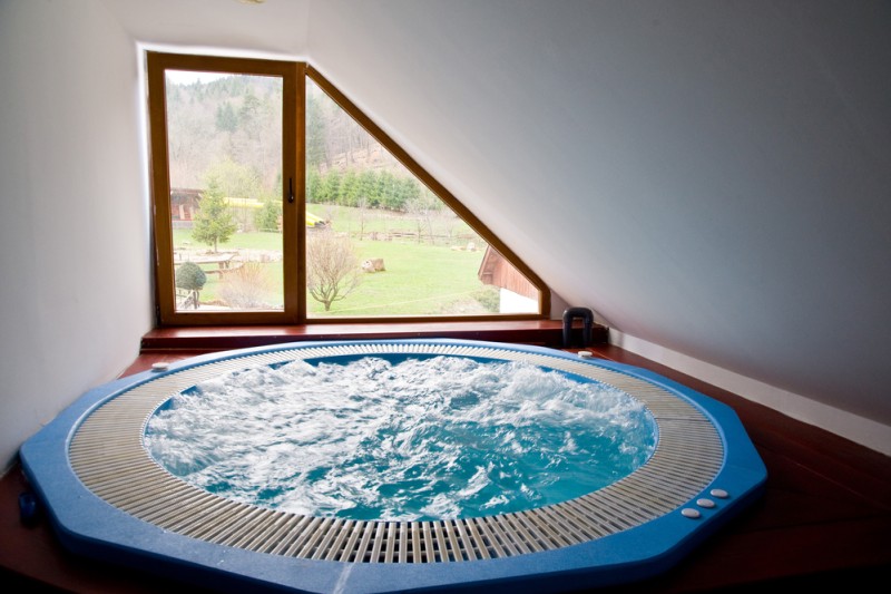 indoor hot tub